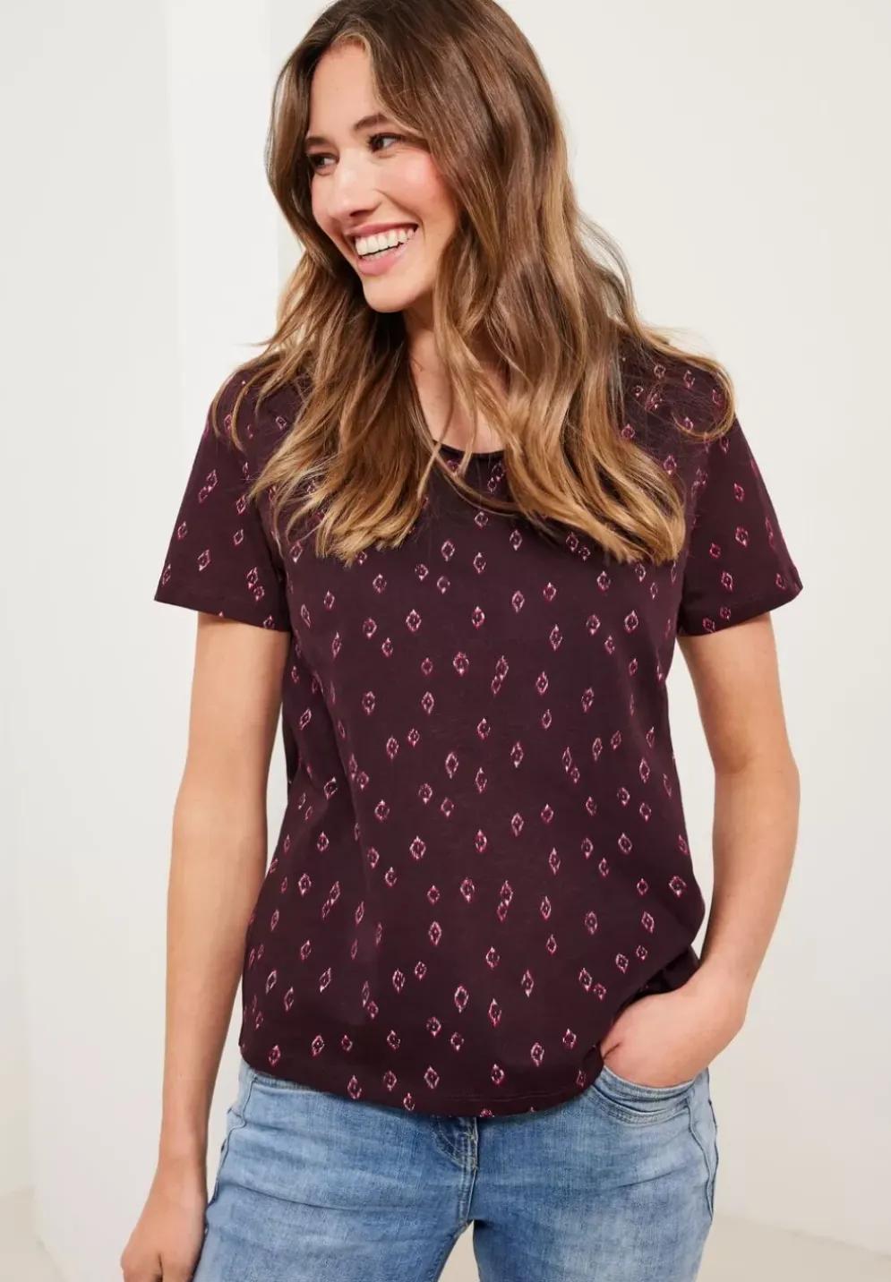 Ikat Minimalprint T-Shirt