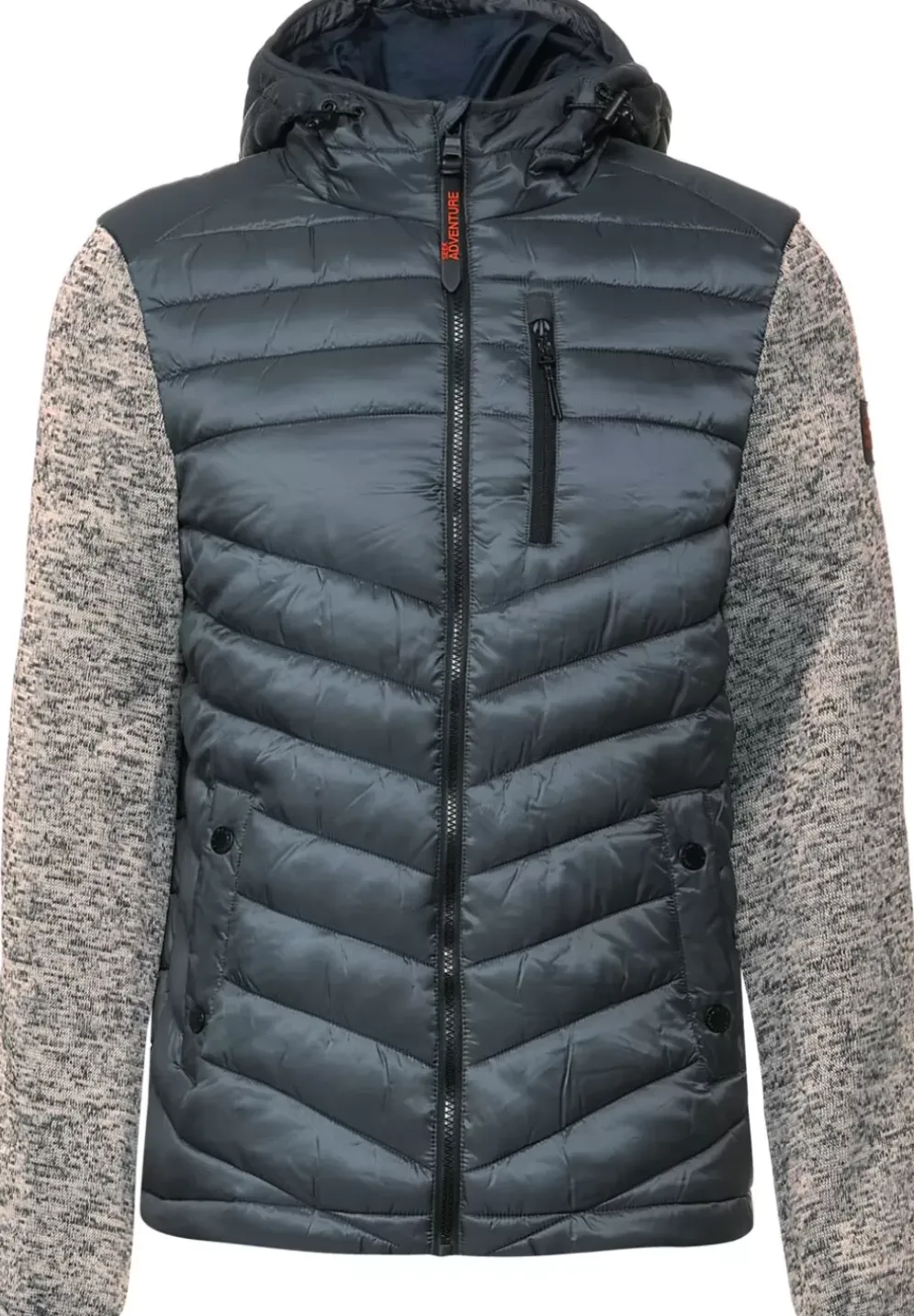 Jacke Im Materialmix