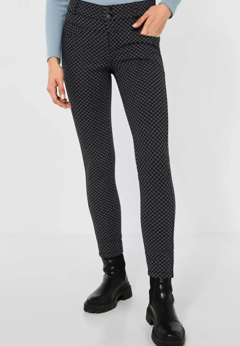 Jacquard Slim Fit Hose
