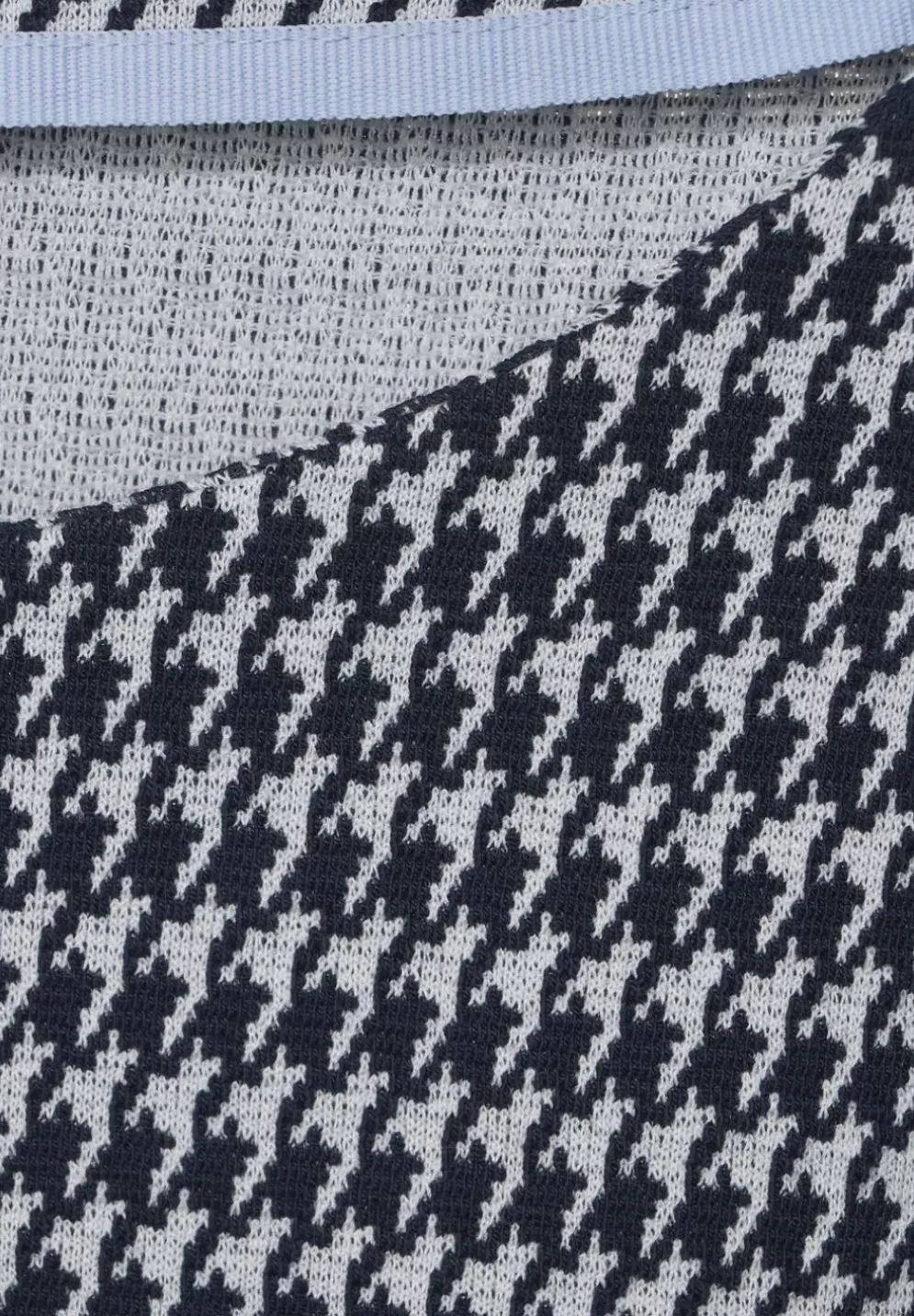 Jacquardshirt Mit 3/4 Armel