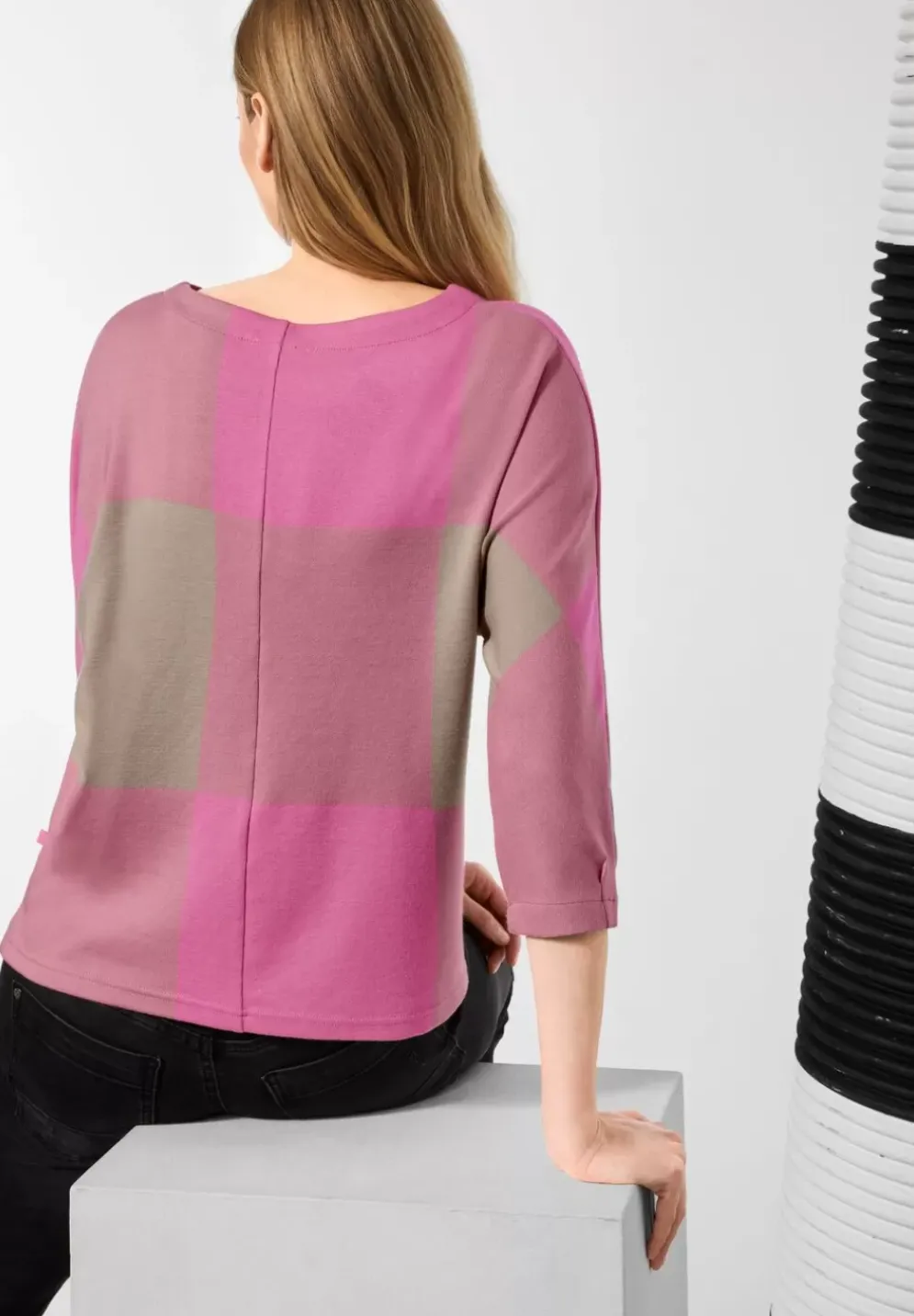Jacquardshirt Mit Karomuster