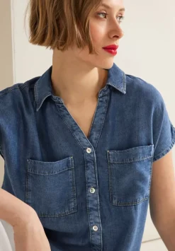Jeansbluse In Blau