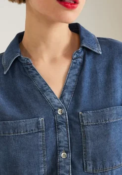 Jeansbluse In Blau