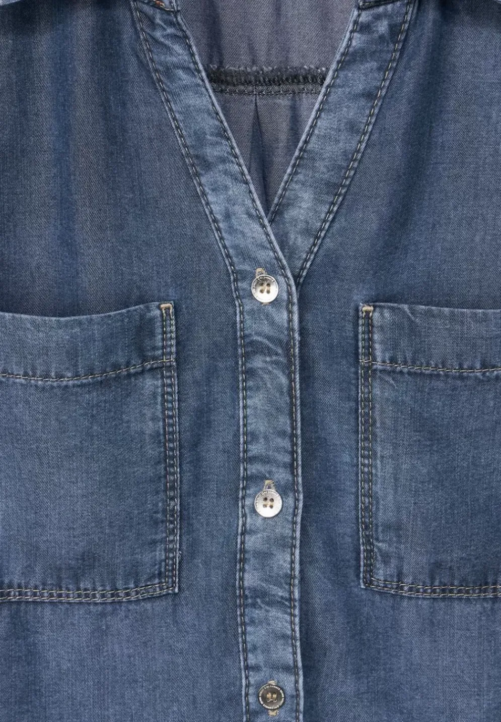 Jeansbluse In Blau