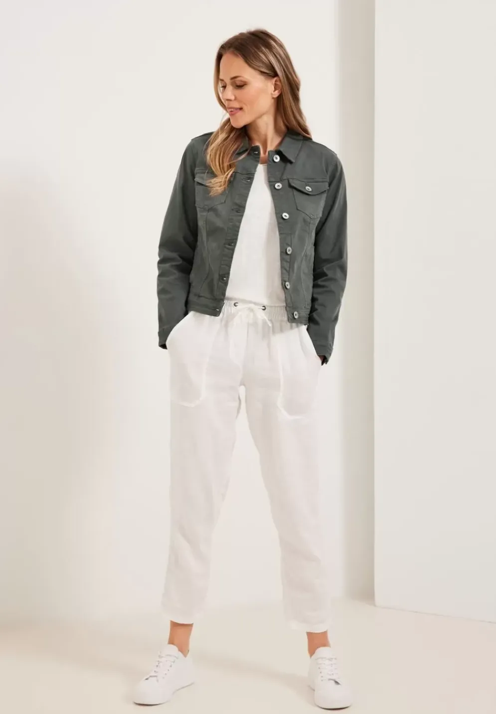 Jeansjacke In Garment Dye