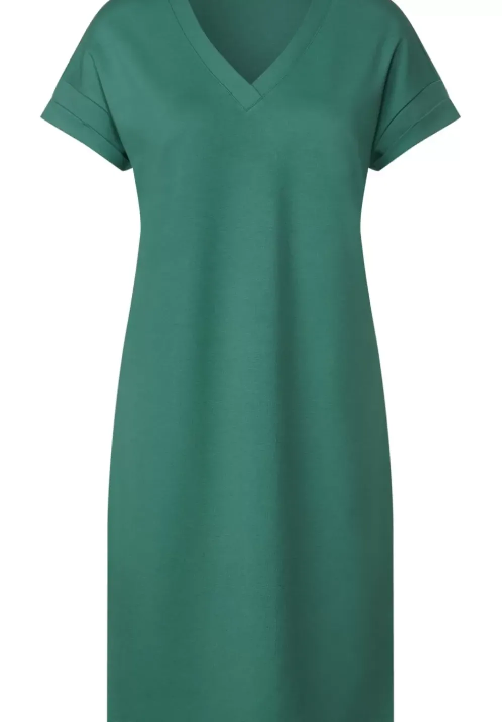 Jersey Kleid In Unifarbe