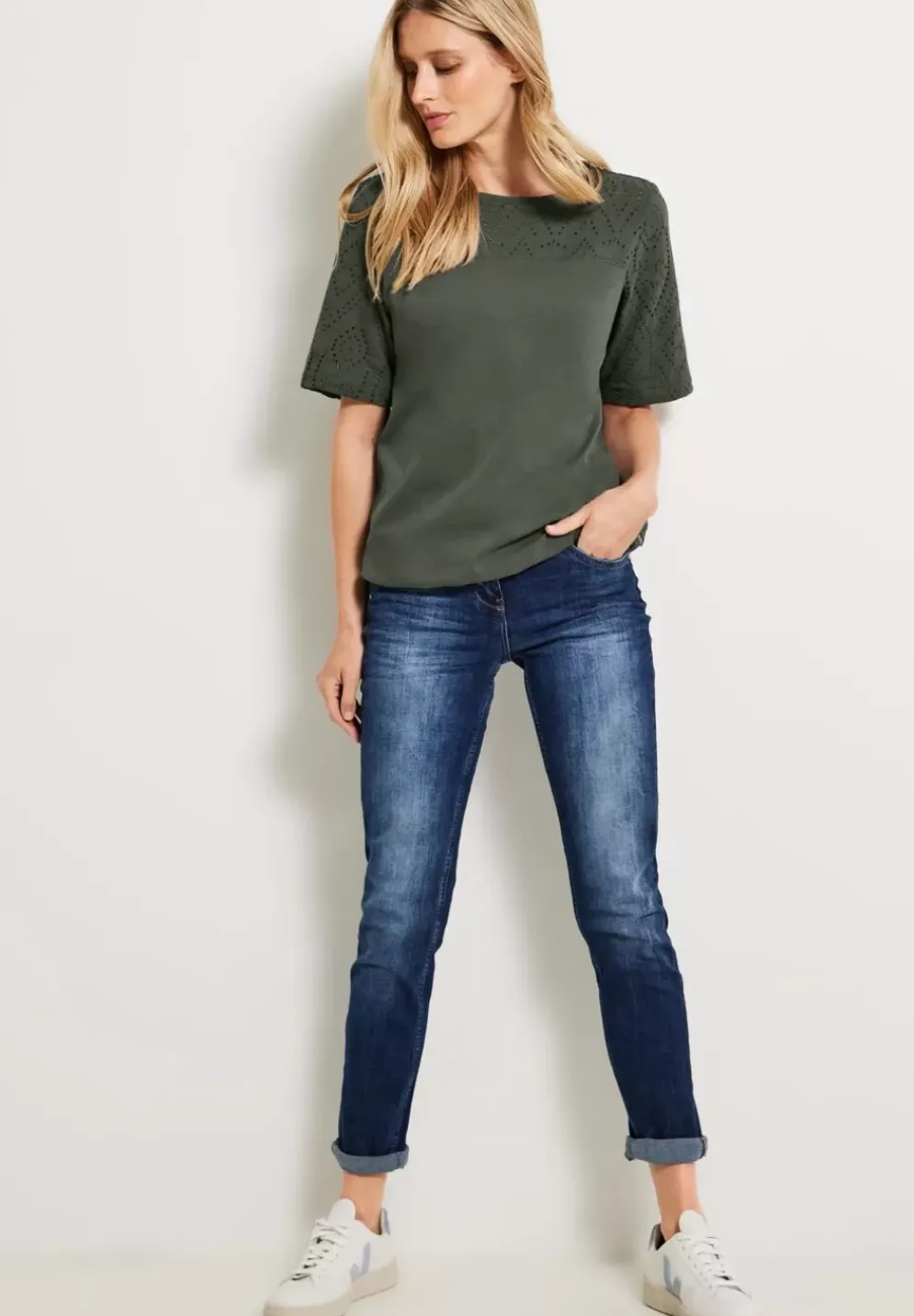 Jersey Materialmix Shirt
