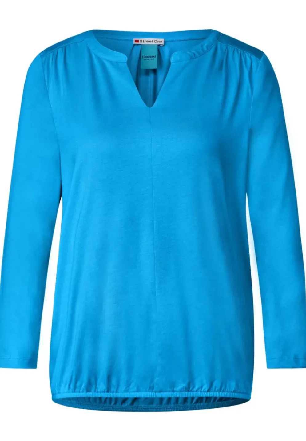 Jersey Shirt Mit 3/4 Armel
