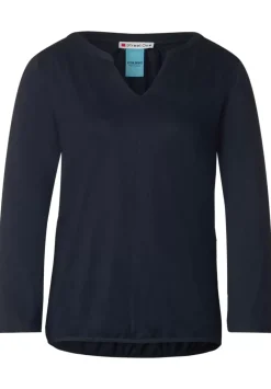 Jersey Shirt Mit 3/4 Armel