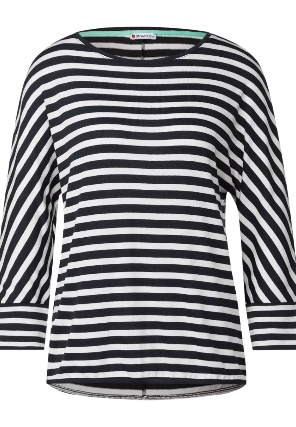 Jersey Shirt Mit Streifen