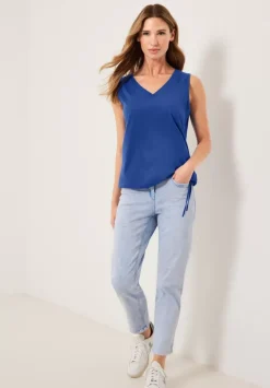 Jersey Spitzendetail Top