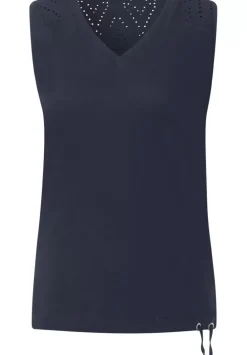 Jersey Spitzendetail Top