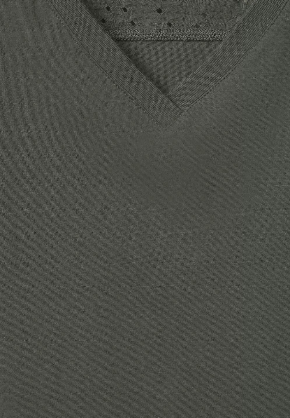 Jersey Spitzendetail Top