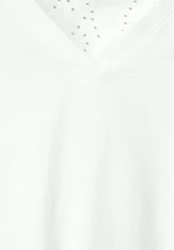 Jersey Spitzendetail Top