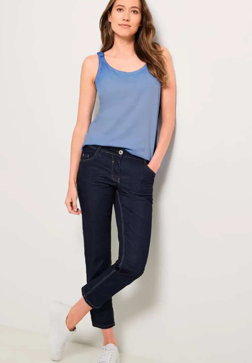 Jersey Top In Unifarbe
