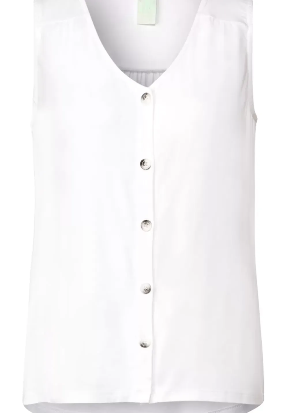 Jersey Top Mit Knopfleiste