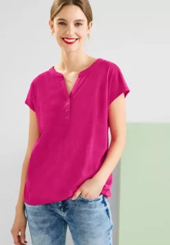 Jersey T-Shirt In Unifarbe