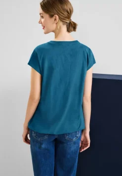 Jersey T-Shirt In Unifarbe