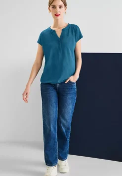 Jersey T-Shirt In Unifarbe