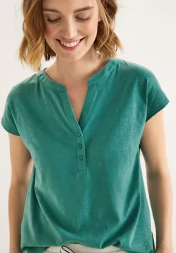 Jersey T-Shirt In Unifarbe