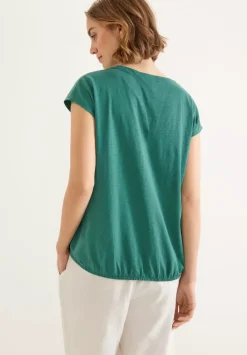 Jersey T-Shirt In Unifarbe