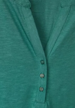 Jersey T-Shirt In Unifarbe