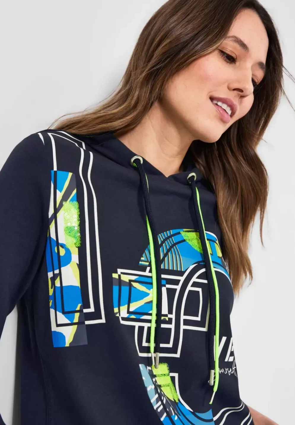 Kapuzenshirt Mit Frontprint