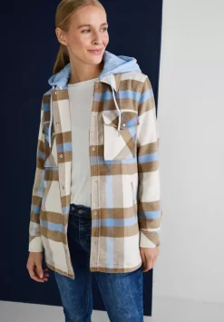 Karierte Overshirtjacke