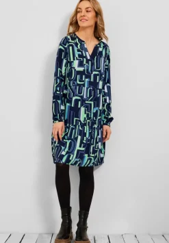 Kleid Mit Allover Print