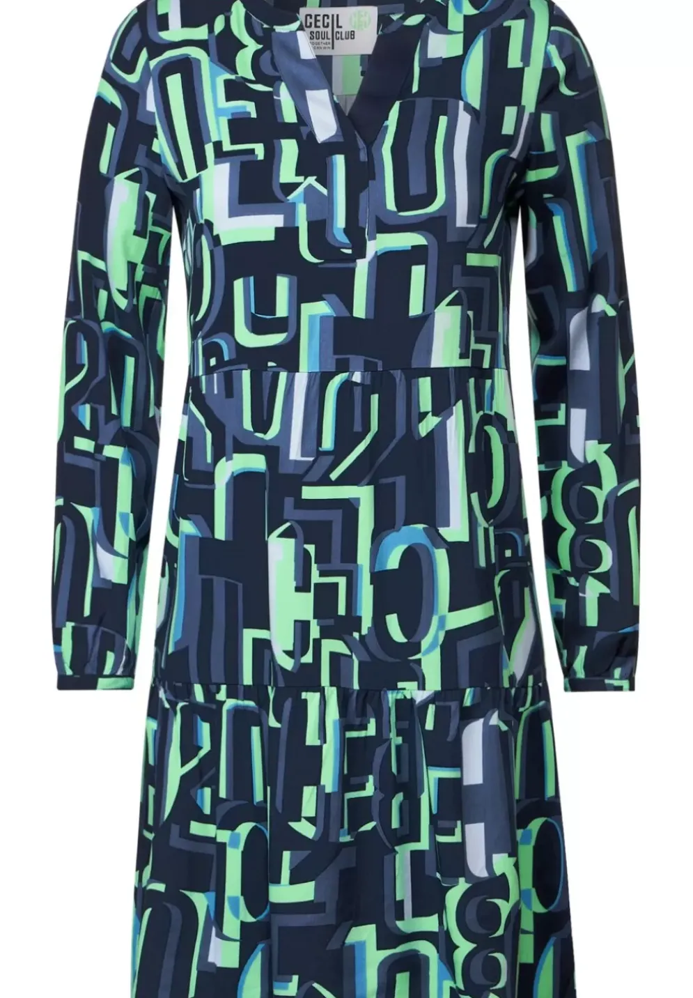 Kleid Mit Allover Print