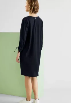 Kleid Mit Armelraffung