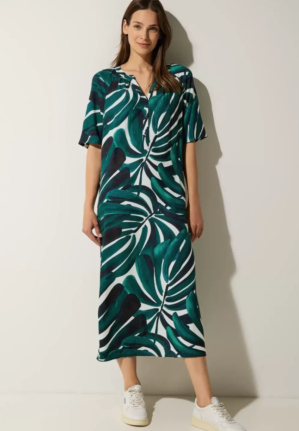 Kleid Mit Palmenprint