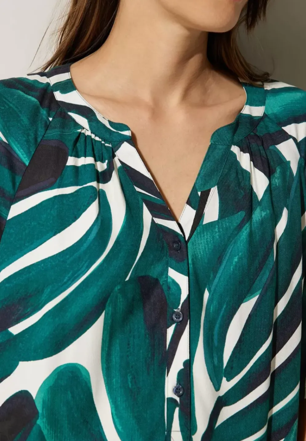 Kleid Mit Palmenprint