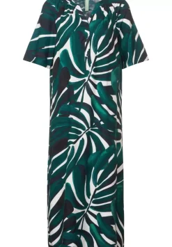 Kleid Mit Palmenprint