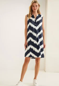 Kleid Mit Zick Zack Print