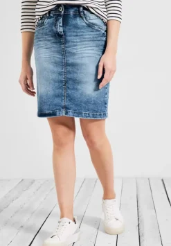 Knielanger Jeansrock