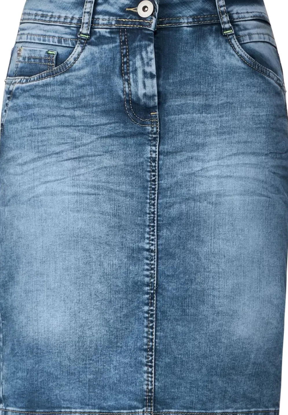 Knielanger Jeansrock