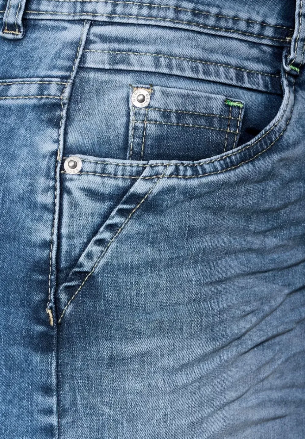 Knielanger Jeansrock