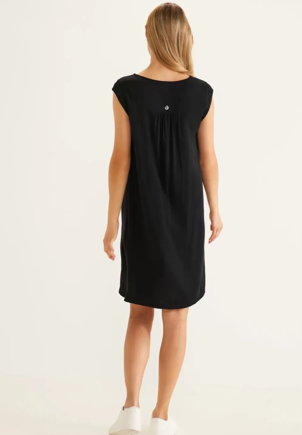 Knielanges Kleid In Viskose