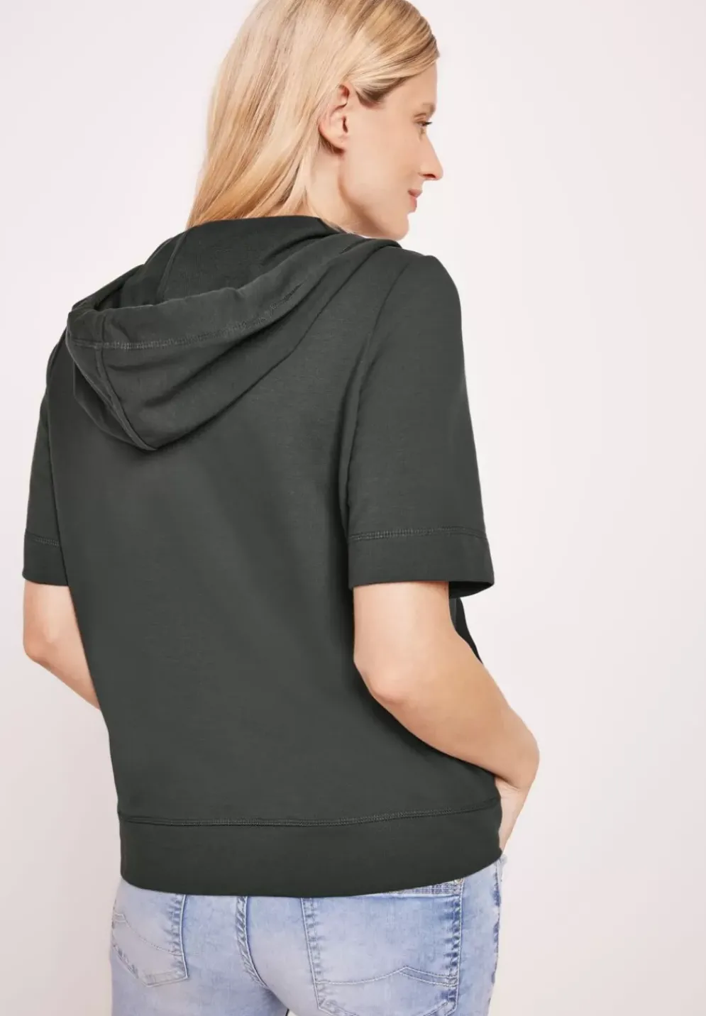 Kurzarm Sweatjacke