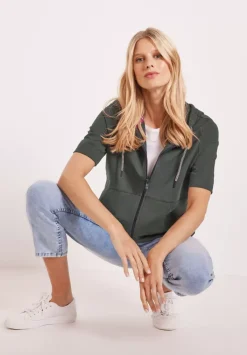 Kurzarm Sweatjacke