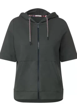 Kurzarm Sweatjacke