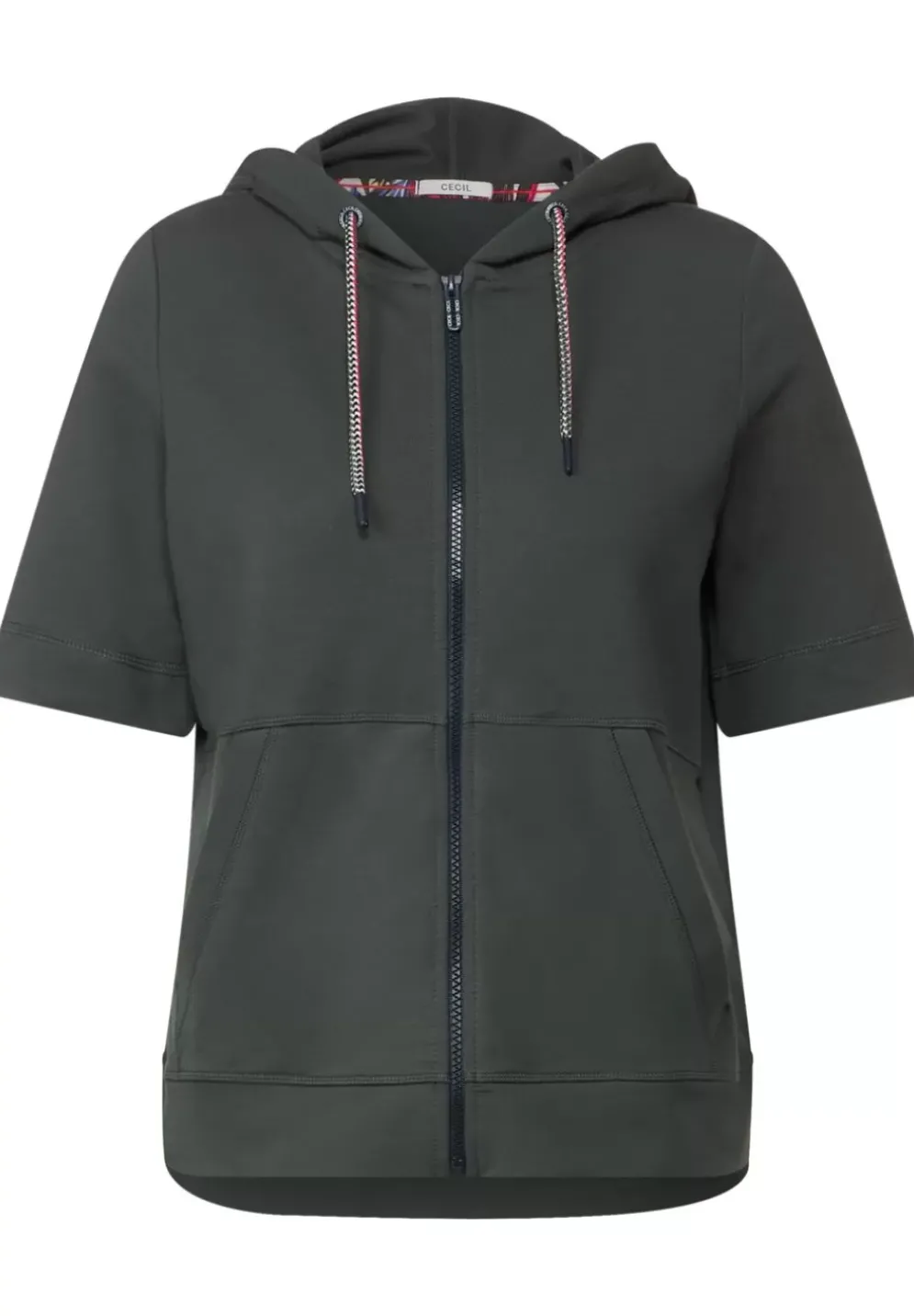 Kurzarm Sweatjacke