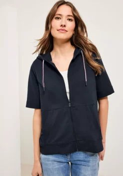 Kurzarm Sweatjacke