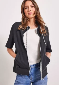 Kurzarm Sweatjacke