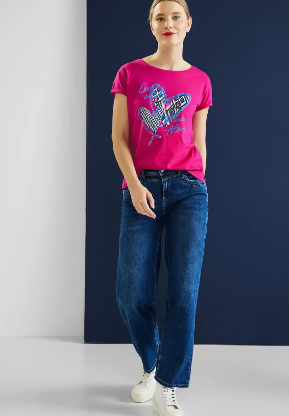 Kurzarm T-Shirt Mit Print
