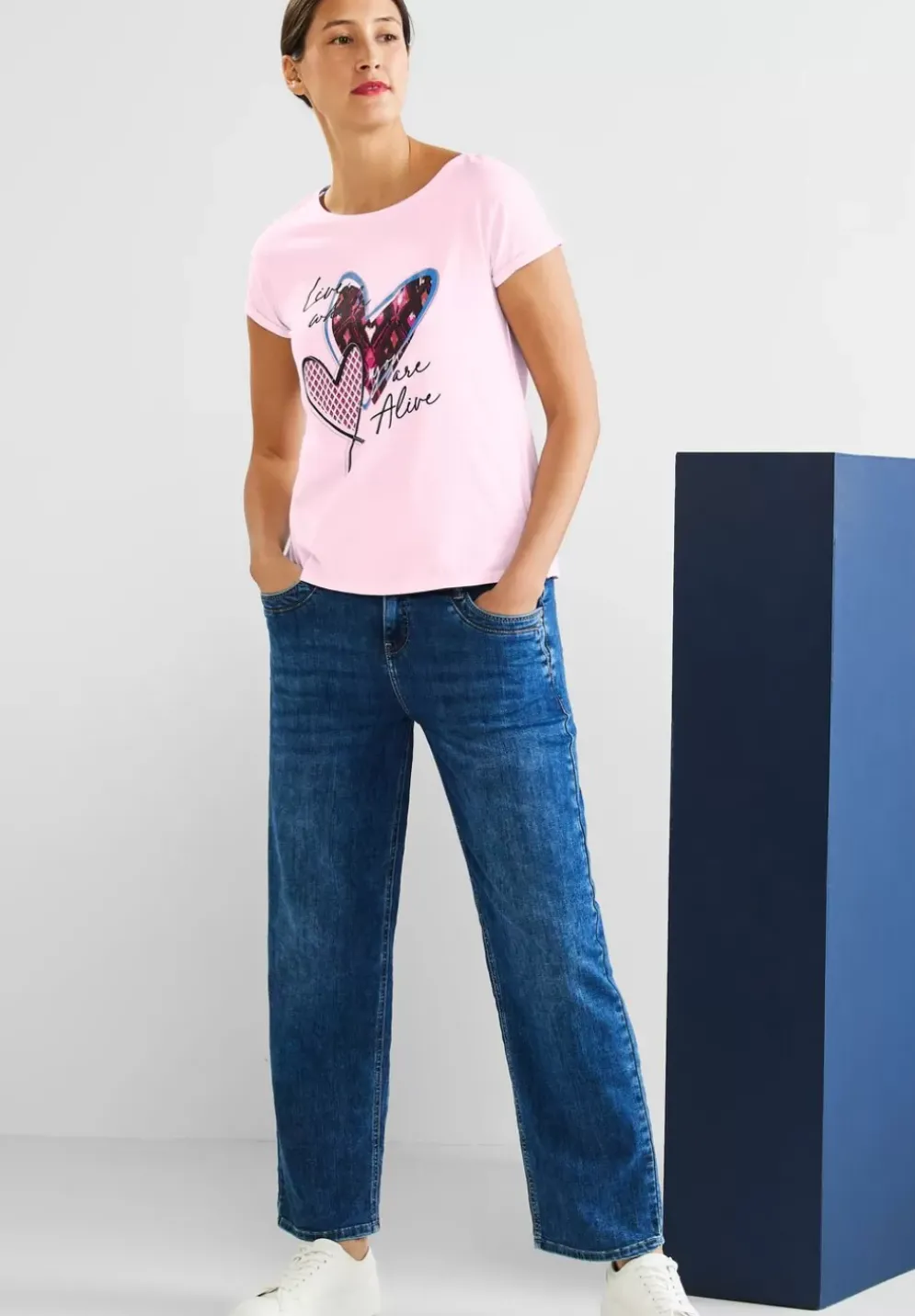 Kurzarm T-Shirt Mit Print