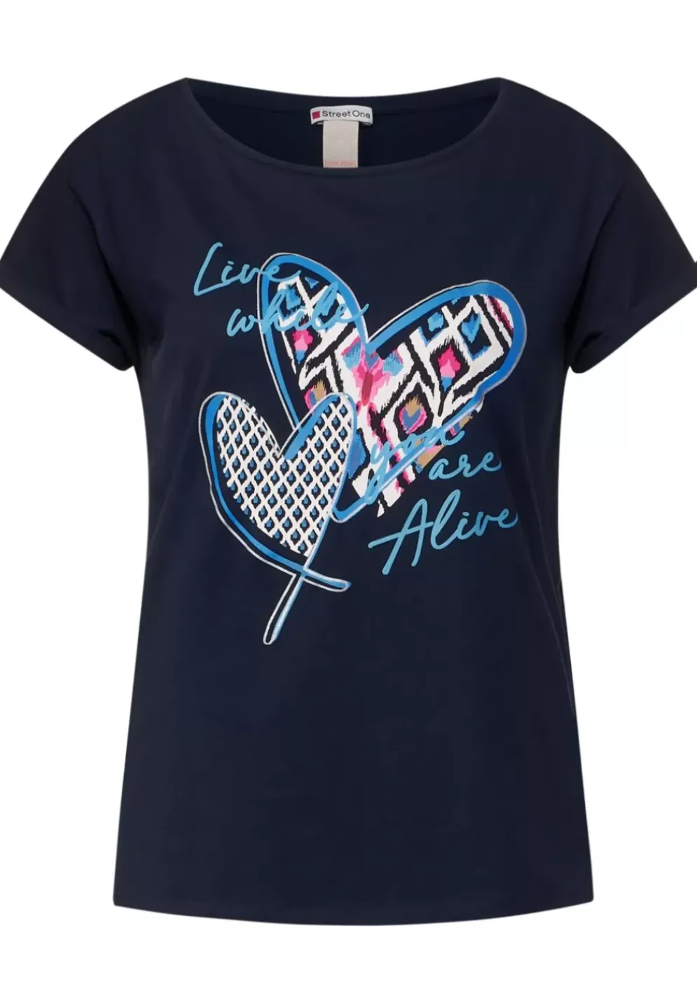 Kurzarm T-Shirt Mit Print