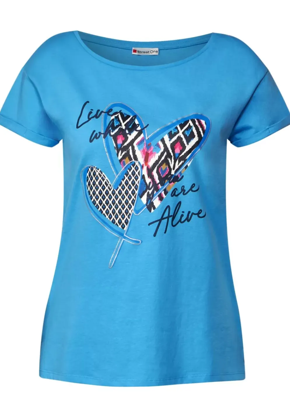 Kurzarm T-Shirt Mit Print