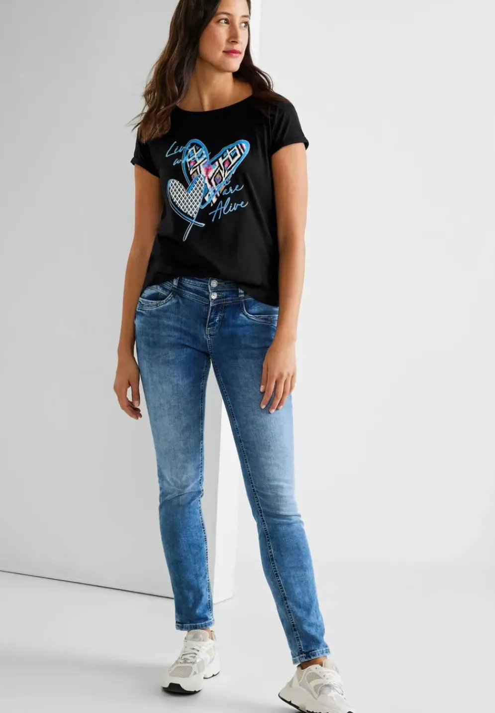 Kurzarm T-Shirt Mit Print